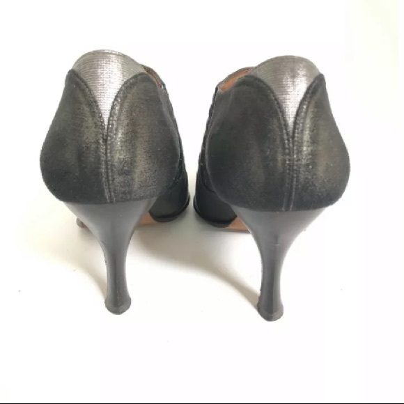 Donald J Pliner Monica Pewter Ankle Heeled Booties - Picture 5 of 6
